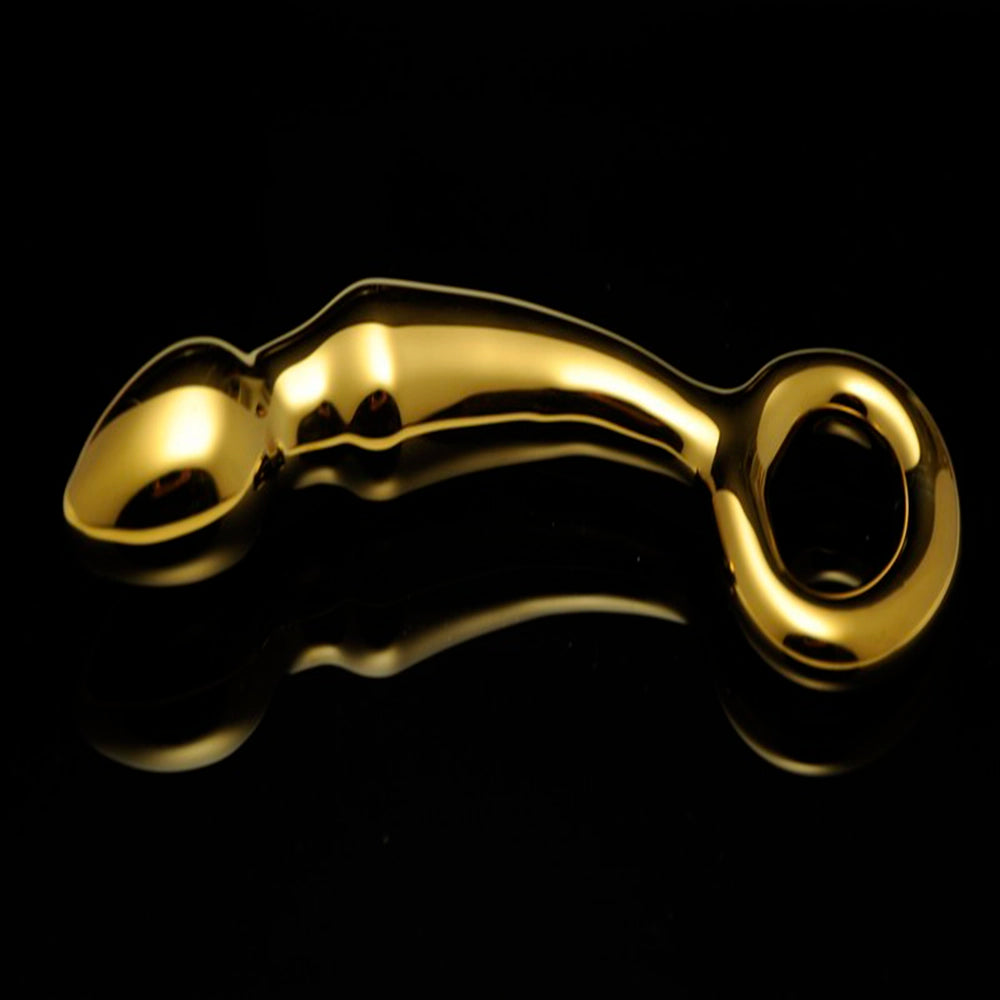 Curved P- and G-spot Dildo in Gold-colored Glass Elegant pleasure from Chambers of Love Chambers of Love. Curved P- and G-spot Dildo in Gold-colored Glass Elegant pleasure from Chambers of Love Chambers of Love.