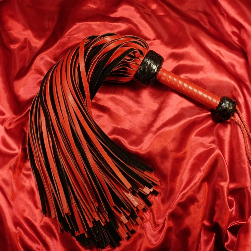 108-tailed leather flogger