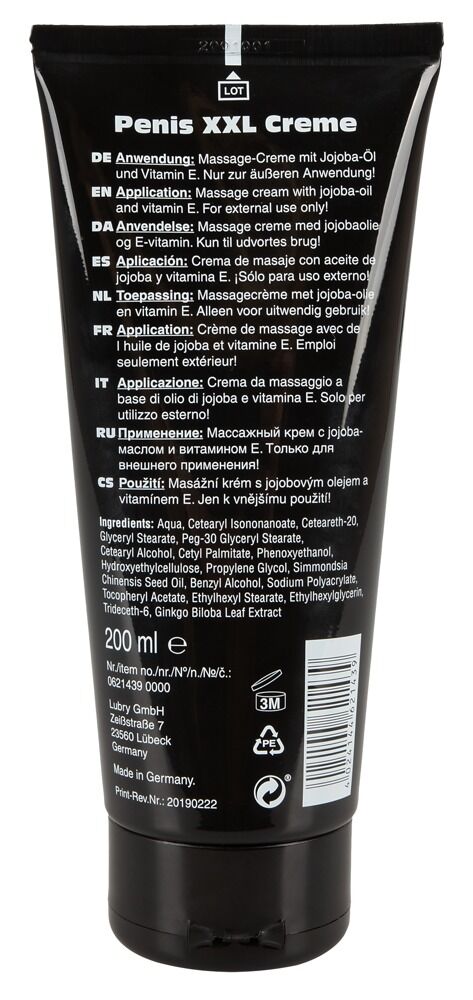 Penis XXL creme 200ml