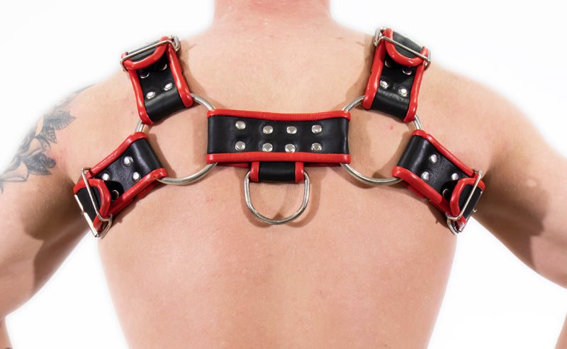 Chest Harness with Penis Strap Yellow L