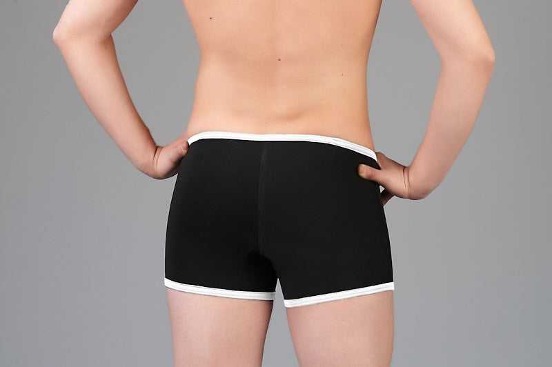 N Shorts Zipper Black L