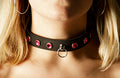 Collar with Purple Stones S