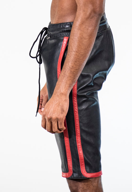 Leather Basketball Shorts Black S
