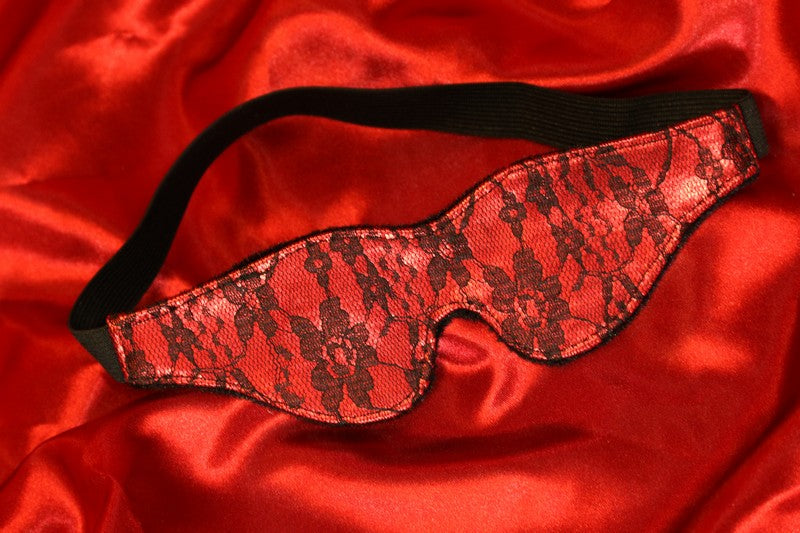 Satin Elastisk Brocade ögonbindel