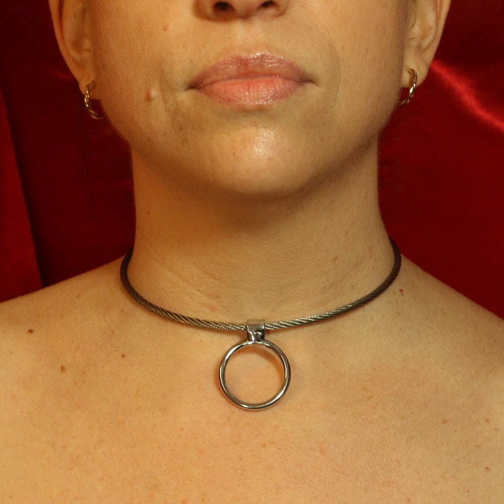 Rostfritt collar, 3mm Wire,105-110