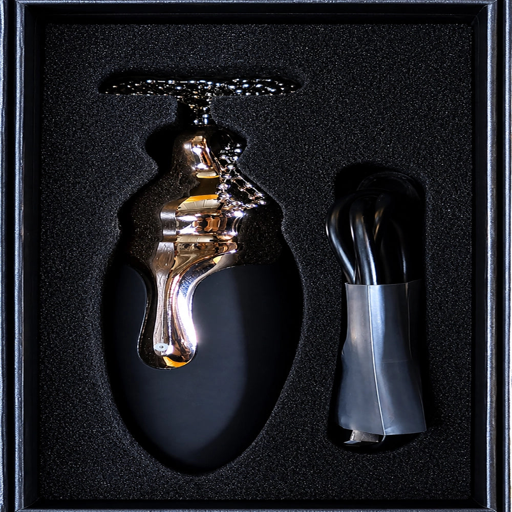 Betty Bullet guldsmycke vibrator med halsband i presentask – Chambers of Love