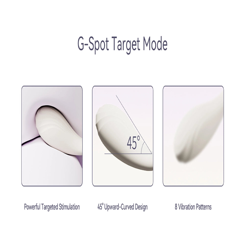 DEYA äggvibrator i ivory white – ergonomisk tårformad design för diskret bärning i underkläder. Uppladdningsbar med 400 mAh batteri. Från Chambers of Love.