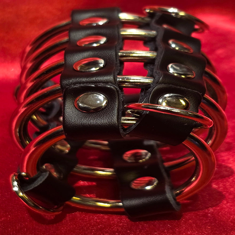 Gates of Hell 5 penis ring – D-ring för koppel och vikter vid CBT sessioner – metall penis ring från Chambers of Love sortiment