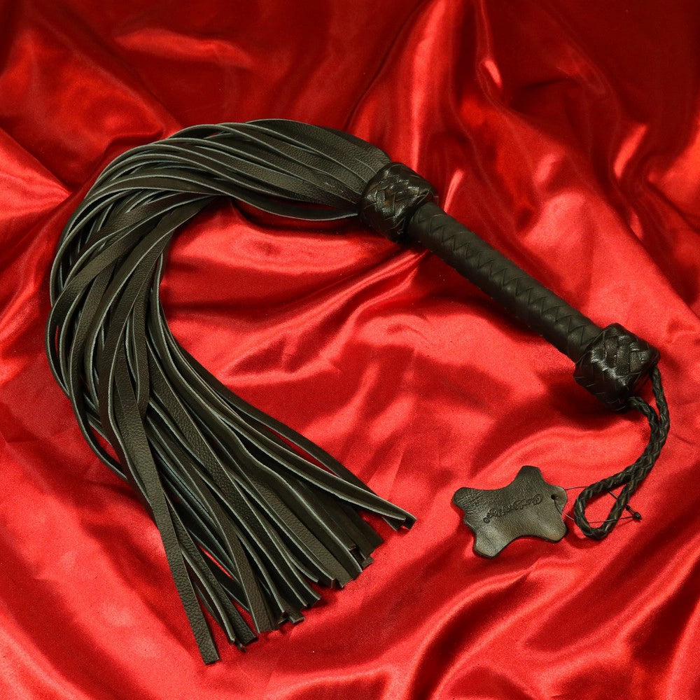 72-tailed leather flogger