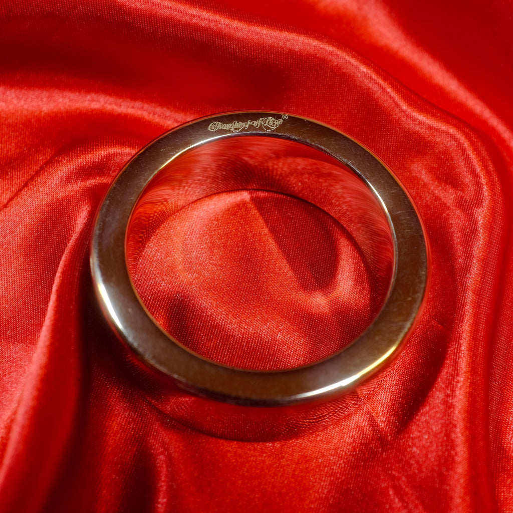 Kraftig penisring i metall - 55 mm diameter - Chambers of Love