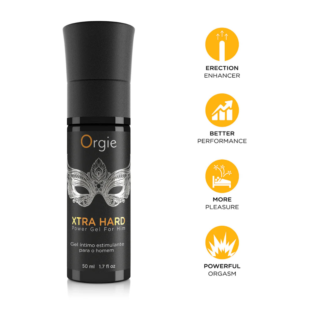 erektionsgel Orgie Xtra Hard Power Gel 50ml pumpflaska från Chambers of Love