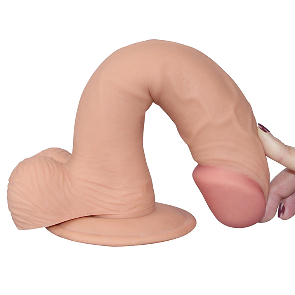 Realistisk dildo Ultra Soft Dude – ultrasoft TPR böjligt flexibelt material – hudfärgad från Chambers of Loves sortiment