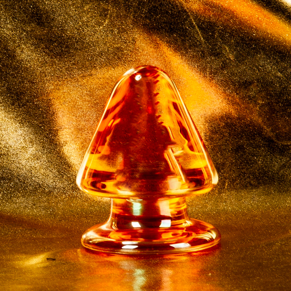 Konisk analplugg i glas