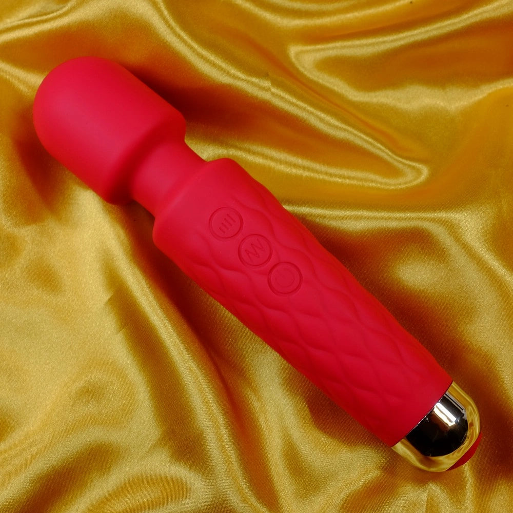 Wand massage vibrator