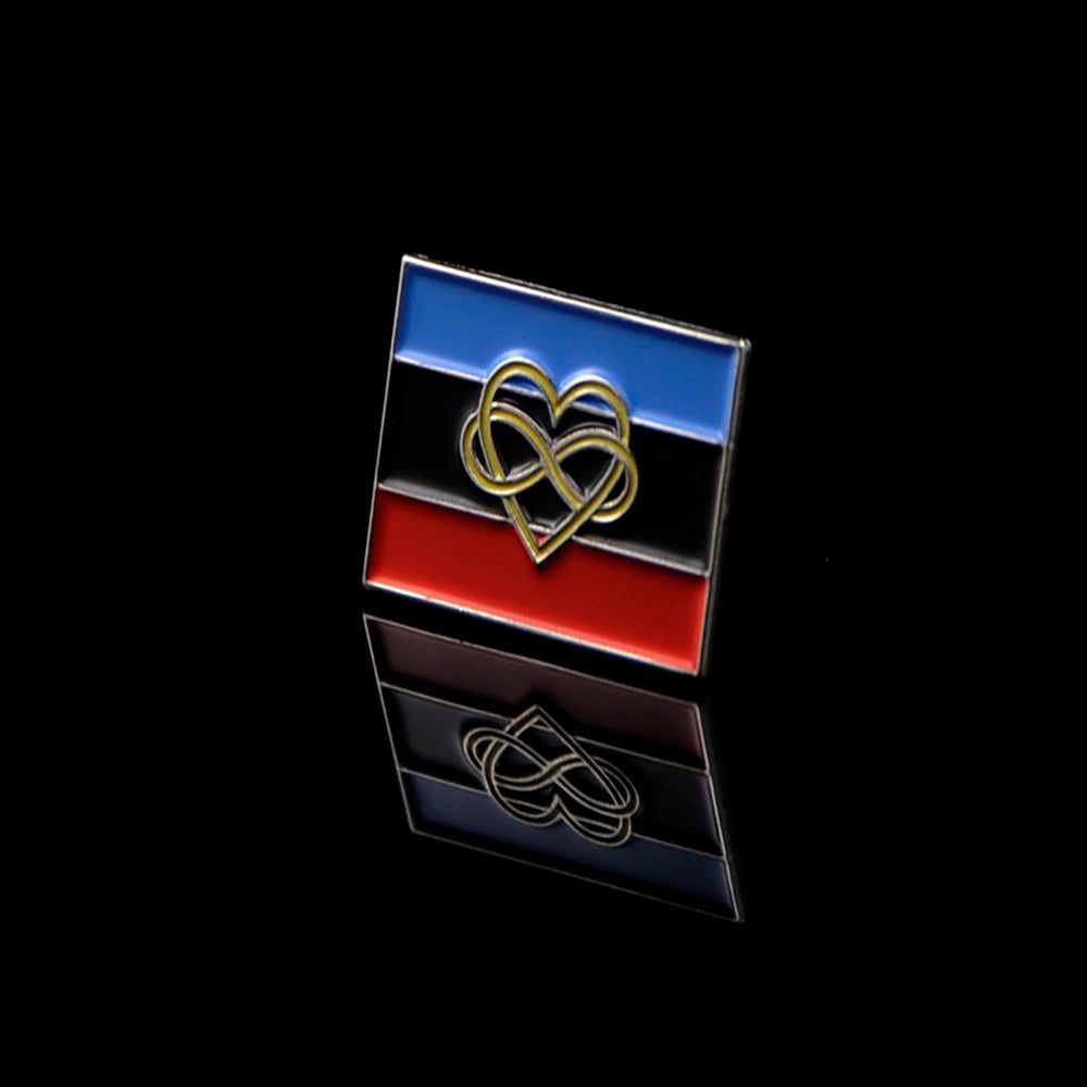Pins Poly flagga