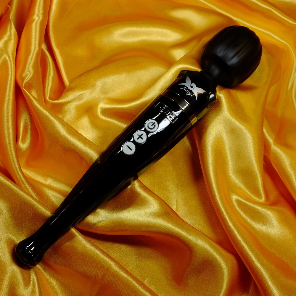 Svarta Pixey Deluxe Uppladdningsbar Magic Wand hos Chambers of Love